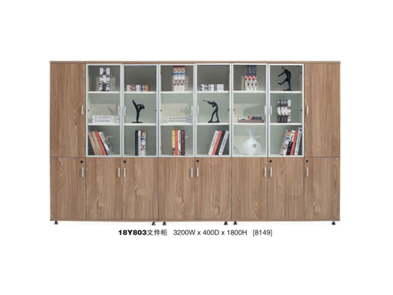 膠板8門書柜