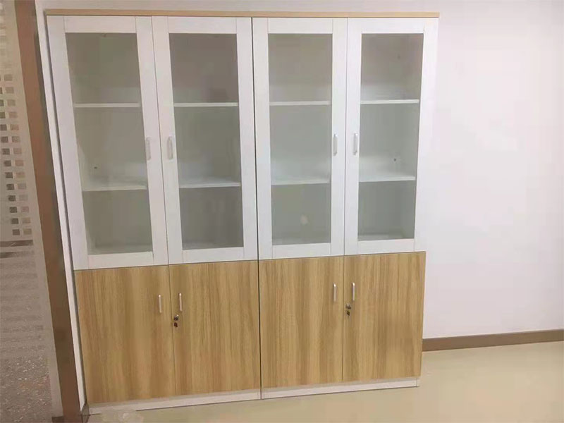 膠板4門書柜